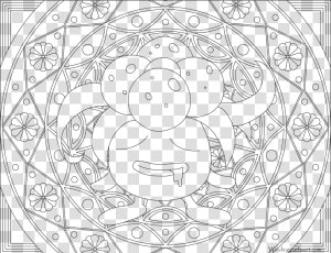  044 Gloom Pokemon Coloring Page   Mandalas De Pokemon Para Colorear  HD Png Download