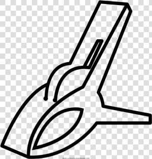 Clothes Pin Coloring Page   Clothespin Coloring  HD Png Download