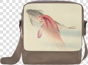 Carp Fish  Japanese Woodcut Crossbody Nylon Bags   Messenger Bag  HD Png Download