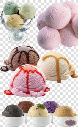 Ice Cream Balls Png Photos   Ice Cream Three Flavors  Transparent Png