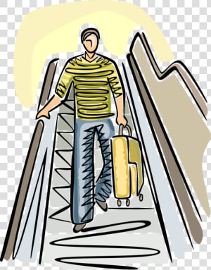 Vector Illustration Of Holiday Vacation Traveler Passenger  HD Png Download