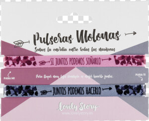 Pulseras De Tela Frases  HD Png Download