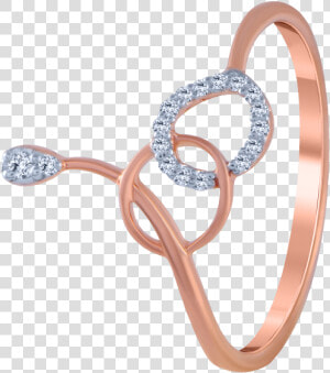 18kt Rose Gold And Diamond Ring For Women   Western Slender Blind Snake  HD Png Download