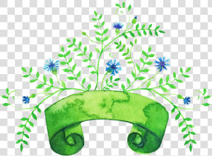 Beautiful Hand painted Hd Green Leaf Png   Titulo Las Plantas Png  Transparent Png