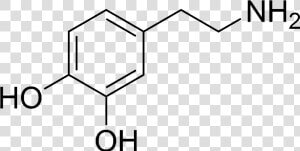 Dopamine Chemical Structure   Dopamine Structure  HD Png Download