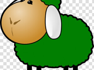 Lamb Clipart Green Sheep   Red Sheep Clipart  HD Png Download