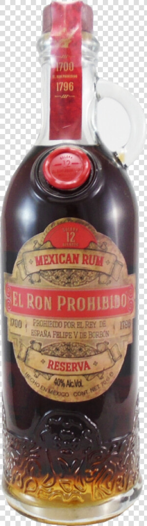 El Ron Prohibido 12 Year Old Solera Reserva Mexican   El Ron Prohibido Mexico  HD Png Download