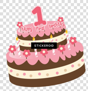 1st Birthday Cake Cartoon   Png Download   1st Birthday Cake Png  Transparent Png