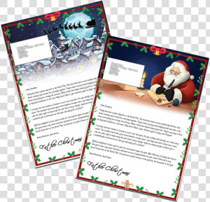 Personalised Santa Letter From Santa Claus Title   Brochure  HD Png Download