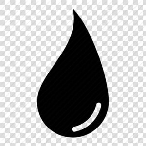 Black Filled Teardrop Tattoo Design   Drop  HD Png Download