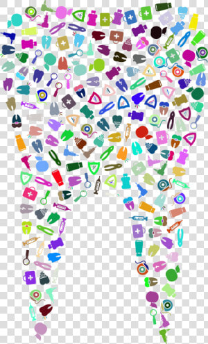 Tooth Icons Prismatic   Dente Para Papel De Parede De Computador  HD Png Download