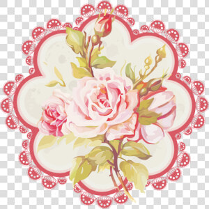 Romantic Pink Flower Border Png Photo   Flower  Transparent Png