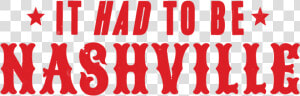 Bs100 Hatchshow Title02 nashville  HD Png Download