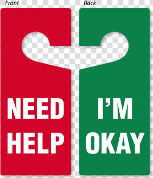 I M Okay Door Hanger   Door Hang Tag  HD Png Download