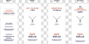 Diy Bookmark Mini Business Cards   Carmine  HD Png Download