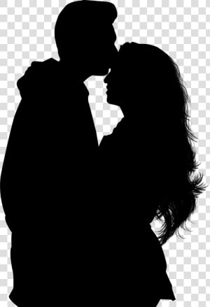 Silhouette  Couple  Romance  Couple Silhouette  Woman   Couple Forehead Kiss Silhouette  HD Png Download