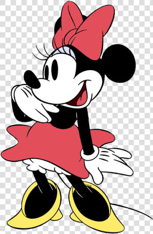 Minnie Mouse Clipart Classic Clip   Classic Minnie Mouse Cartoon  HD Png Download