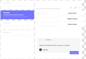 Collaboration With A Team Member Via Internal Comments  HD Png Download