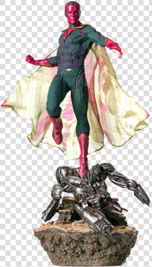 Vision 1 6th Scale Diorama Statue   Avengers Age Of Ultron 1 6 Statuen  HD Png Download