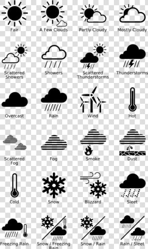 Weather Icons Png Transparent   Weather Icons Creative Commons  Png Download