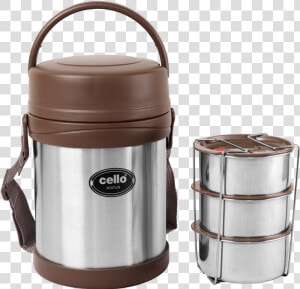 Cello Status Vacuum Insulated Steel Tiffin Box   Lid  HD Png Download