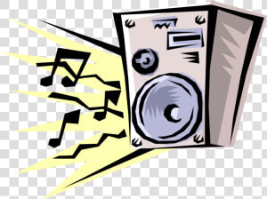 Vector Illustration Of Audio Entertainment Stereo Music  HD Png Download