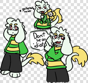 Asriel Draws  Woo   Cartoon  HD Png Download