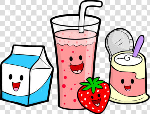 Smoothie Clipart Animated Pencil And In Color Smoothie   Healthy Food Cartoon  HD Png Download