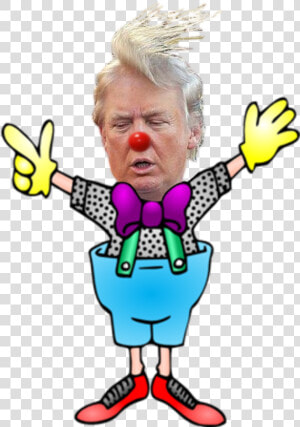 Clown Bigot Donald Trump President Of The Usa   Donald Trump Memes Png  Transparent Png