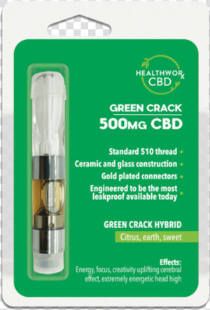 Buy Green Crack 500mg Cbd Vaporizer Pen Cartridge Online   General Supply  HD Png Download