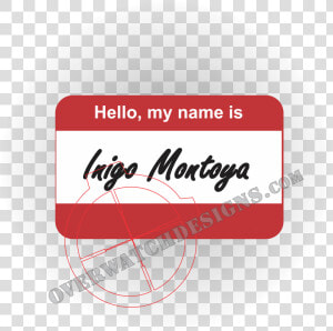 Inigo Montoya Nametag Sticker   See What You Did Thar  HD Png Download