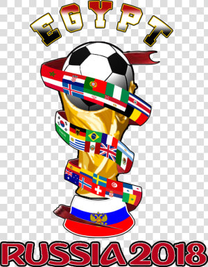 Egypt World Cup Russia Camisetas El Dise Clipart    HD Png Download