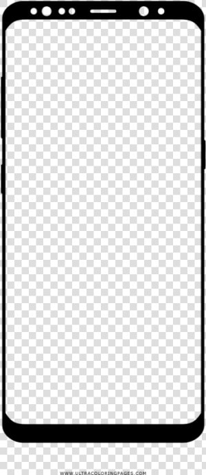 Smartphone Coloring Page   Smartphone  HD Png Download