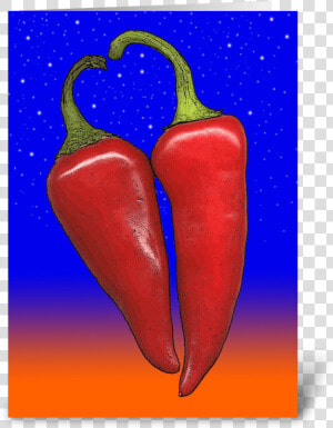 Hot Pepper Love Greeting Card   Tabasco Pepper  HD Png Download