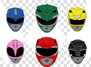 Download Power Ranger Helmet Template Clipart Red Ranger   Original Power Rangers Helmets  HD Png Download