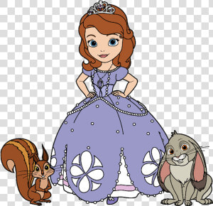 Pajamas Clipart Clip Art   Sofia The First Drawing With Color  HD Png Download