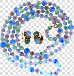 Castlecliff Blue And Green Art Bead Rope Necklace And   Cassette Sram Xg 115  HD Png Download