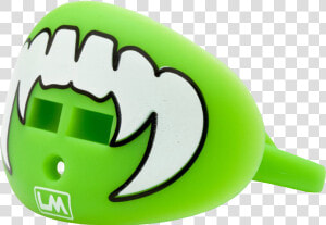 Loudmouthguards Vampire Fangs Hawk Fluorescent Green   Cartoon  HD Png Download