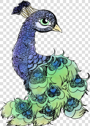 Peacock Clipart Mandala   Animal Mandala Drawing  HD Png Download