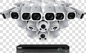 4k Ultra Hd Ip Nvr System With 16 Outdoor 4k Ip Metal   Subwoofer  HD Png Download