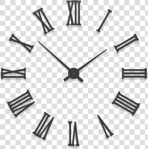 Large Wall Clocks With Roman Numerals Da Vinci Diy   Large Wall Clock Png  Transparent Png