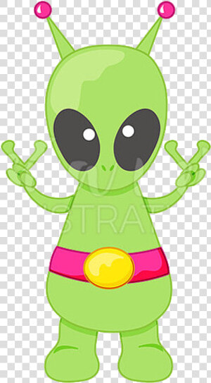 Alien Peace Cute Digital Clipart Clip Art Transparent   Alien Clipart Cute  HD Png Download