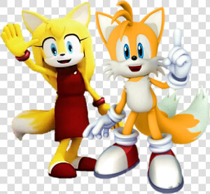 Miles Tails Prower And Zooey The Fox Together   Wave The Swallow Miles Tails  HD Png Download