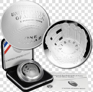 2014 p Proof Baseball Hall Of Fame Commemorative Silver   2014 P National Baseball Hall Of Fame Proof Silver  HD Png Download