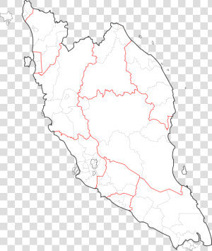 Map line line Art   Peninsular Malaysia Map Vector  HD Png Download