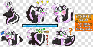 Sebastian Skunk Telegram Sticker Extension   Cartoon  HD Png Download