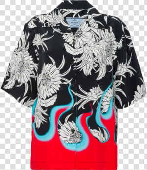 Prada Pongé Hawaiian Shirt   Prada Printed Shirt  HD Png Download