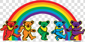 Grateful Dead 5 Dancing Bears Sticker Clipart   Png   Grateful Dead Bears Png  Transparent Png