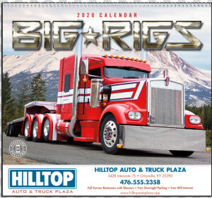 Picture Of Big Rigs Wall Calendar   Semi trailer Truck  HD Png Download