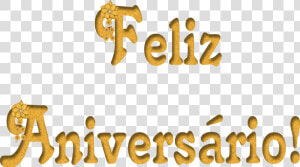 Clip Art Feliz Aniversario Dourado Png   Palavra Aniversário Png  Transparent Png